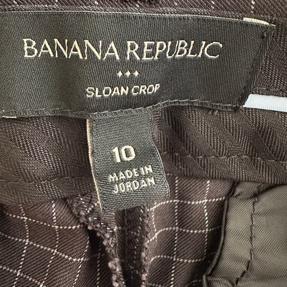 Banana Republic Sloan Crop Gary Pants Size 10 - Picture 5 of 7
